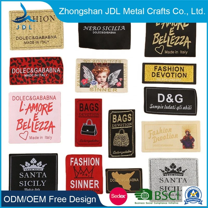 Customized Cool Clothing Embroidery Patch Woven Label for Garment Accessories