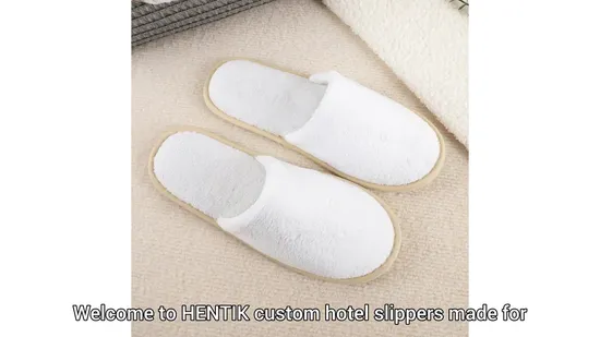 Premium Hotel Disposable Custom Slippers Featuring TPR Sole and Natural Cotton Inner Padding